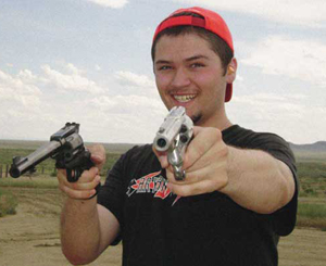 Allen Goff with guns