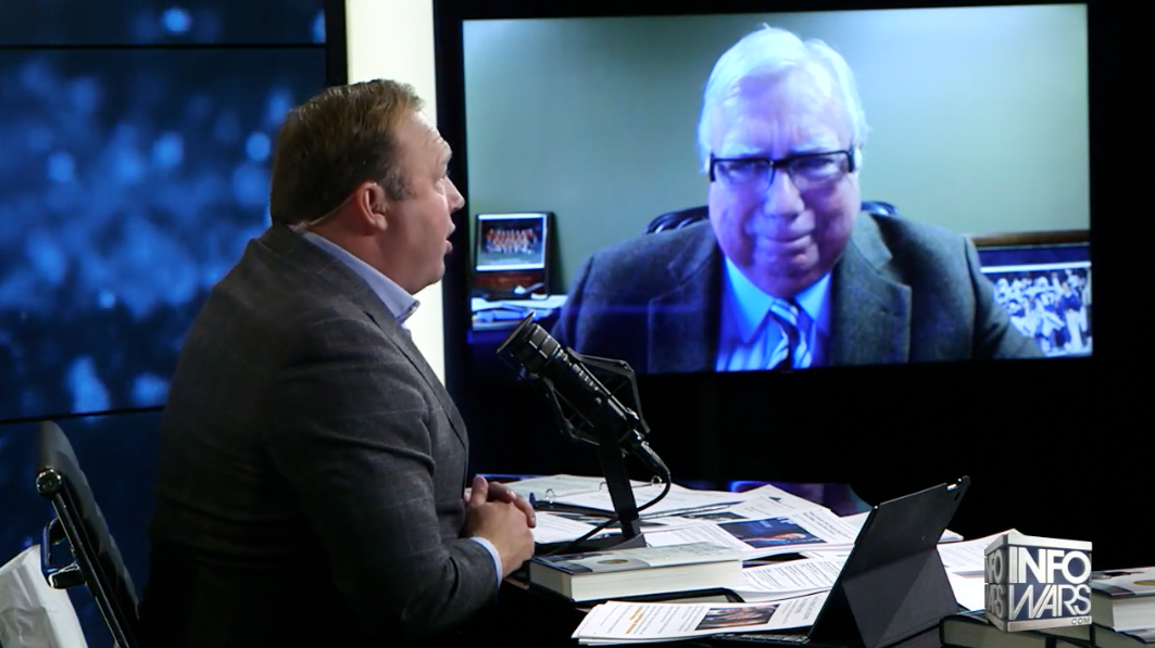The Conspiracy Bureau Alex Jones Teams Up With Jerome Corsi For White House Coverage Southern