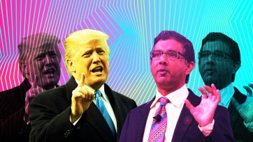 Donald Trump and Dinesh D'Souza